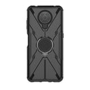 For Nokia G10 / G20 Armor Bear Shockproof PC + TPU Phone Protective Case with Ring Holder(Black)