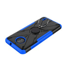 For Nokia C10 / C20 Armor Bear Shockproof PC + TPU Phone Protective Case with Ring Holder(Blue)