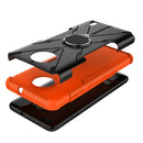 For Nokia C10 / C20 Armor Bear Shockproof PC + TPU Phone Protective Case with Ring Holder(Orange)