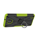 For Nokia C10 / C20 Armor Bear Shockproof PC + TPU Phone Protective Case with Ring Holder(Green)