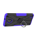 For Nokia C10 / C20 Armor Bear Shockproof PC + TPU Phone Protective Case with Ring Holder(Purple)