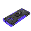 For Nokia C10 / C20 Armor Bear Shockproof PC + TPU Phone Protective Case with Ring Holder(Purple)