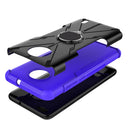 For Nokia C10 / C20 Armor Bear Shockproof PC + TPU Phone Protective Case with Ring Holder(Purple)