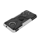 For Nokia C10 / C20 Armor Bear Shockproof PC + TPU Phone Protective Case with Ring Holder(White)