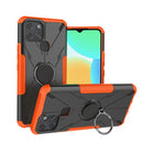 For Infinix Smart 6 Armor Bear Shockproof PC + TPU Phone Protective Case with Ring Holder(Orange)