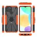 For Infinix Smart 6 Armor Bear Shockproof PC + TPU Phone Protective Case with Ring Holder(Orange)