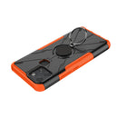 For Infinix Smart 6 Armor Bear Shockproof PC + TPU Phone Protective Case with Ring Holder(Orange)
