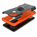 For Infinix Smart 6 Armor Bear Shockproof PC + TPU Phone Protective Case with Ring Holder(Orange)