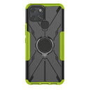 For Infinix Smart 6 Armor Bear Shockproof PC + TPU Phone Protective Case with Ring Holder(Green)