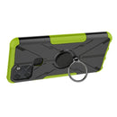 For Infinix Smart 6 Armor Bear Shockproof PC + TPU Phone Protective Case with Ring Holder(Green)