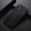 For Xiaomi 12 Pro Yellow Cow Texture PU Phone Case(Black)