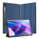 For Lenovo Tab P12 Pro DUX DUCIS Domo Magnetic Smart Leather Tablet Case(Blue)