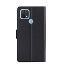 For OPPO A15 Ultra-thin Voltage Side Buckle PU + TPU Leather Phone Case(Black)