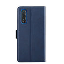 For OPPO Find X2 Ultra-thin Voltage Side Buckle PU + TPU Leather Phone Case(Blue)