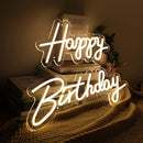 Happy Birthday Party LED Decorative Neon Lamp(Warm White Light)