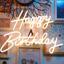 Happy Birthday Party LED Decorative Neon Lamp(Warm White Light)
