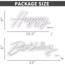 Happy Birthday Party LED Decorative Neon Lamp(Warm White Light)
