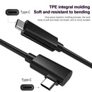 USB 3.2 Gen1 Type-C to USB 3.2 Gen1 Type-C Elbow VR Link Cable For Oculus Quest 1 / 2, Cable Length:5m(White)