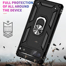 For Google Pixel 6A Shockproof TPU + PC Protective Case with 360 Degree Rotating Holder(Black)