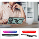 For Google Pixel 7 Pro Shockproof TPU + PC Protective Case with 360 Degree Rotating Holder(Dark Green)