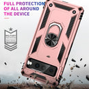 For Google Pixel 7 Pro Shockproof TPU + PC Protective Case with 360 Degree Rotating Holder(Rose Gold)