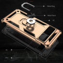 For Google Pixel 7 Pro Shockproof TPU + PC Protective Case with 360 Degree Rotating Holder(Gold)