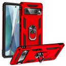 For Google Pixel 7 Pro Shockproof TPU + PC Protective Case with 360 Degree Rotating Holder(Red)
