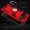 For Google Pixel 7 Pro Shockproof TPU + PC Protective Case with 360 Degree Rotating Holder(Red)