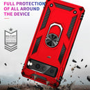 For Google Pixel 7 Pro Shockproof TPU + PC Protective Case with 360 Degree Rotating Holder(Red)