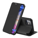 iPhone 11 DUX DUCIS Skin X Series PU + TPU Horizontal Flip Leather Case with Holder & Card Slots(Black)