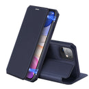 iPhone 11 DUX DUCIS Skin X Series PU + TPU Horizontal Flip Leather Case with Holder & Card Slots(Blue)