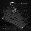 For Samsung Galaxy A03s US Version Shockproof TPU + PC Phone Case with Holder(Black)