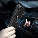 For Samsung Galaxy A03s US Version Shockproof TPU + PC Phone Case with Holder(Black)