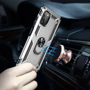 For Samsung Galaxy A03s US Version Shockproof TPU + PC Phone Case with Holder(Silver)