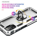 For Samsung Galaxy A03s US Version Shockproof TPU + PC Phone Case with Holder(Silver)