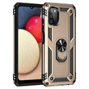 For Samsung Galaxy A03s US Version Shockproof TPU + PC Phone Case with Holder(Gold)
