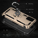 For Samsung Galaxy A03s US Version Shockproof TPU + PC Phone Case with Holder(Gold)