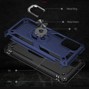 For Samsung Galaxy A03s US Version Shockproof TPU + PC Phone Case with Holder(Blue)