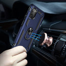 For Samsung Galaxy A03s US Version Shockproof TPU + PC Phone Case with Holder(Blue)