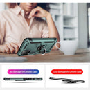 For Samsung Galaxy A03s US Version Shockproof TPU + PC Phone Case with Holder(Dark Green)