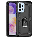 For Samsung Galaxy A23 Shockproof TPU + PC Phone Case with Holder(Black)