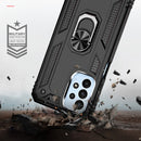 For Samsung Galaxy A23 Shockproof TPU + PC Phone Case with Holder(Black)