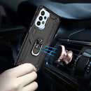 For Samsung Galaxy A23 Shockproof TPU + PC Phone Case with Holder(Black)