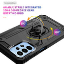 For Samsung Galaxy A23 Shockproof TPU + PC Phone Case with Holder(Black)