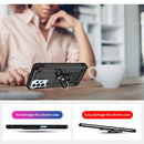 For Samsung Galaxy A23 Shockproof TPU + PC Phone Case with Holder(Black)