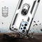 For Samsung Galaxy A23 Shockproof TPU + PC Phone Case with Holder(Silver)