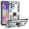 For Samsung Galaxy A23 Shockproof TPU + PC Phone Case with Holder(Silver)