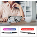 For Samsung Galaxy A23 Shockproof TPU + PC Phone Case with Holder(Silver)