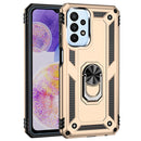 For Samsung Galaxy A23 Shockproof TPU + PC Phone Case with Holder(Gold)