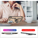 For Samsung Galaxy A23 Shockproof TPU + PC Phone Case with Holder(Gold)